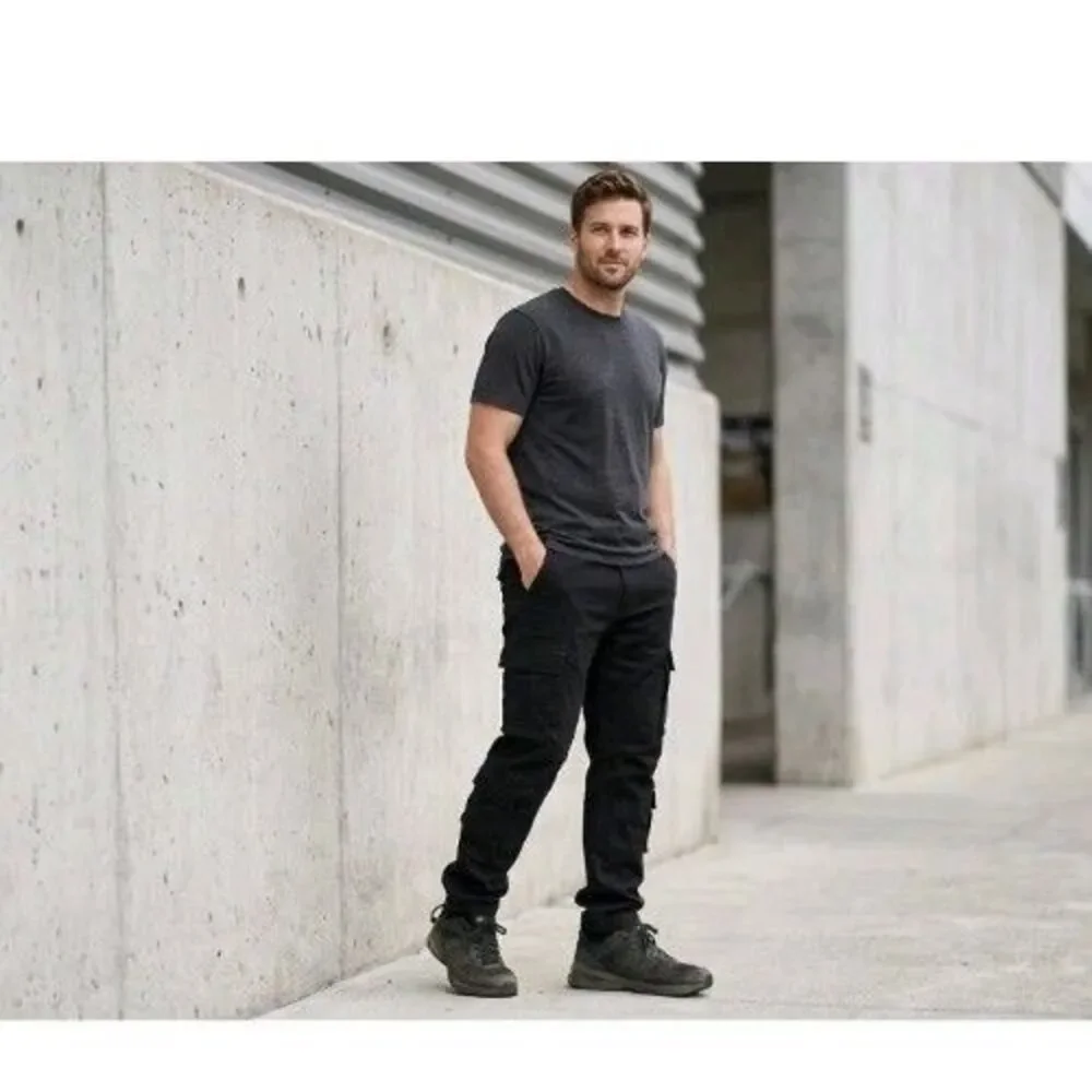 Matchstick Black Cargo Pants Mens Multi Pocket Gorpcore Utilitarian Skate L/32